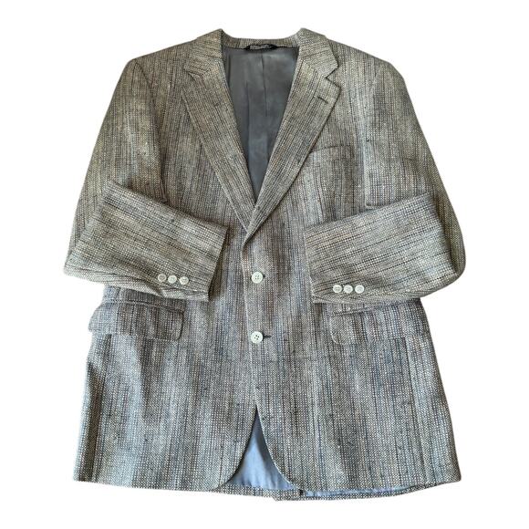 Vintage 100% Silk Golden House for M. Shuartz & co Fishkill NY Blazer size 44 L - Picture 13 of 16